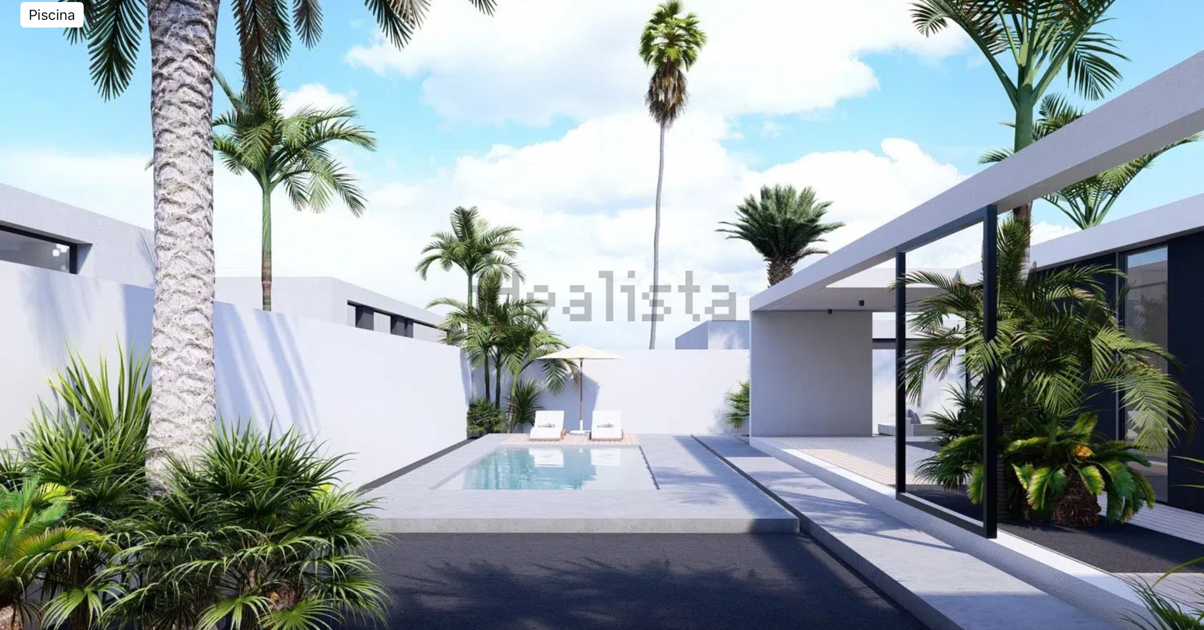 Jardín y piscina privada