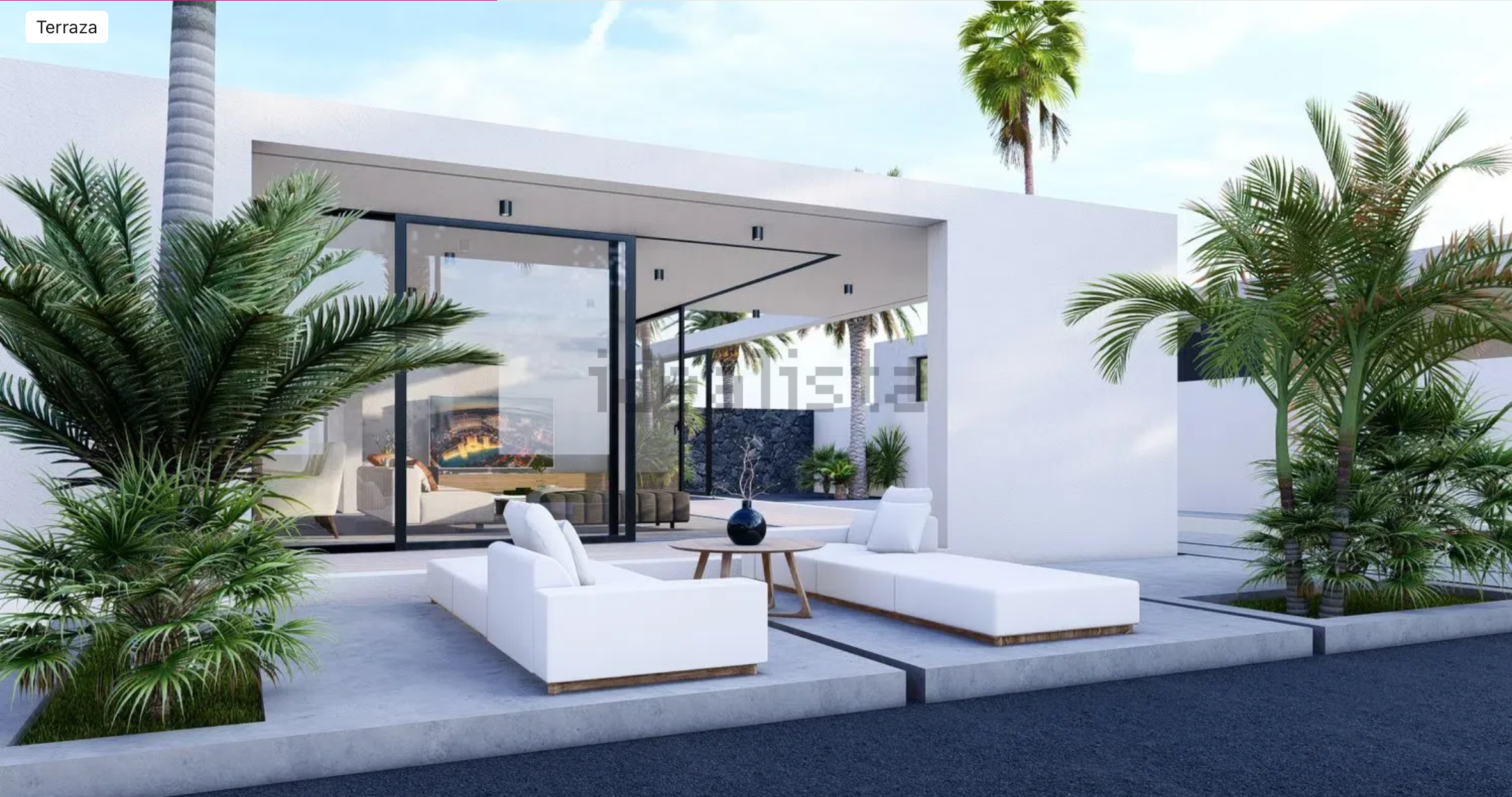 Terraza de una villa