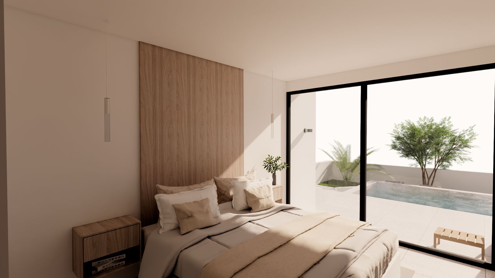 Dormitorio de la villa